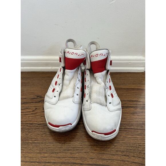 Size 11 - Jordan 6-17-23 White Fire Red No shoelaces And Box main image 5